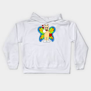 Butterfly with Heart Kids Hoodie